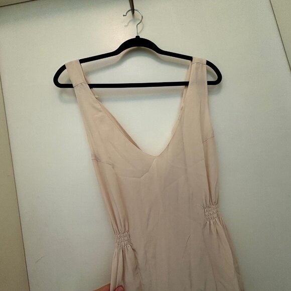 BABATON off-white cream silk midi dress S - Picture 3 of 8